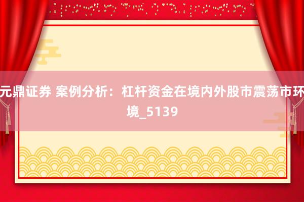 元鼎证券 案例分析：杠杆资金在境内外股市震荡市环境_5139