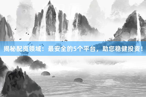 揭秘配资领域：最安全的5个平台，助您稳健投资！