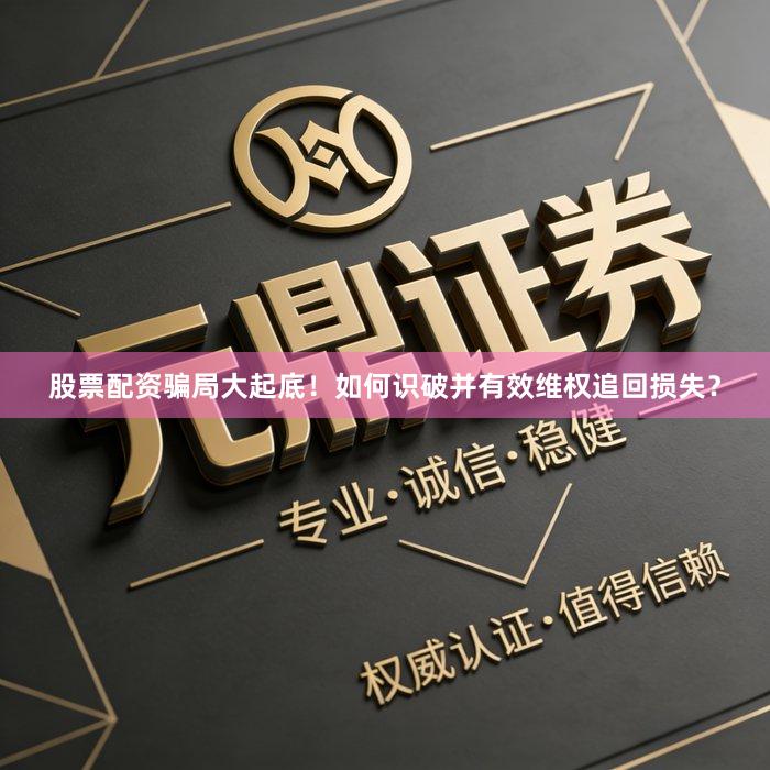 股票配资骗局大起底！如何识破并有效维权追回损失？
