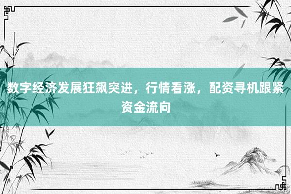 数字经济发展狂飙突进，行情看涨，配资寻机跟紧资金流向