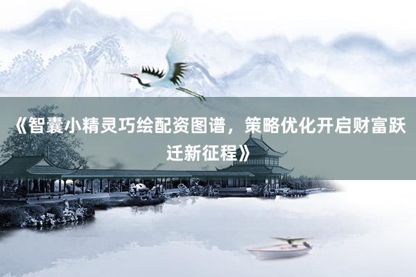 《智囊小精灵巧绘配资图谱，策略优化开启财富跃迁新征程》