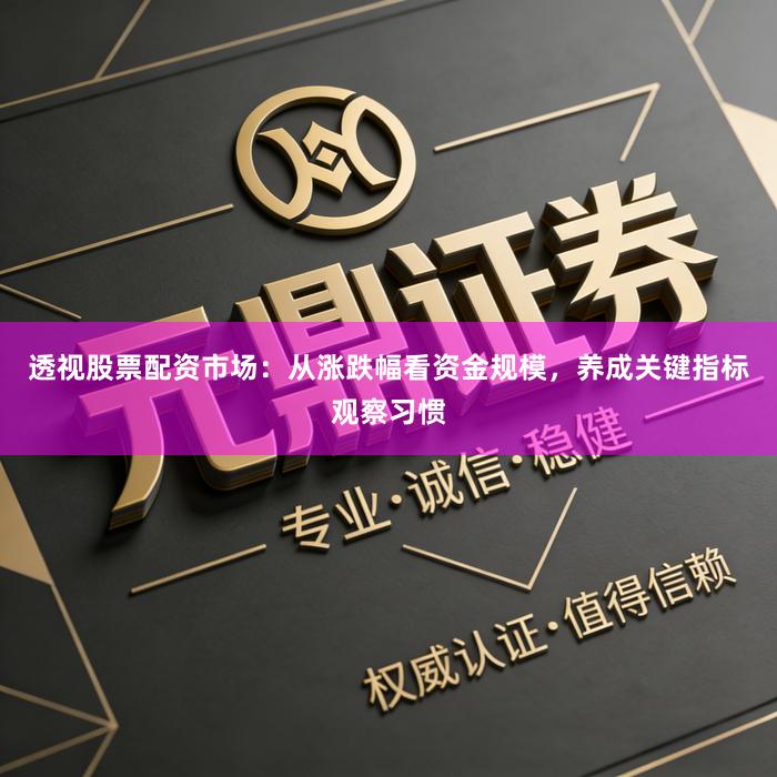 透视股票配资市场：从涨跌幅看资金规模，养成关键指标观察习惯