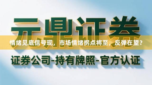 情绪见底信号现，市场情绪拐点将至，反弹在望？