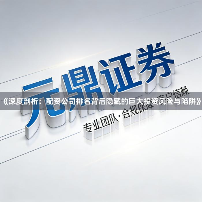 《深度剖析：配资公司排名背后隐藏的巨大投资风险与陷阱》