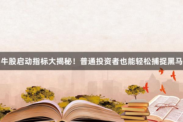 牛股启动指标大揭秘！普通投资者也能轻松捕捉黑马