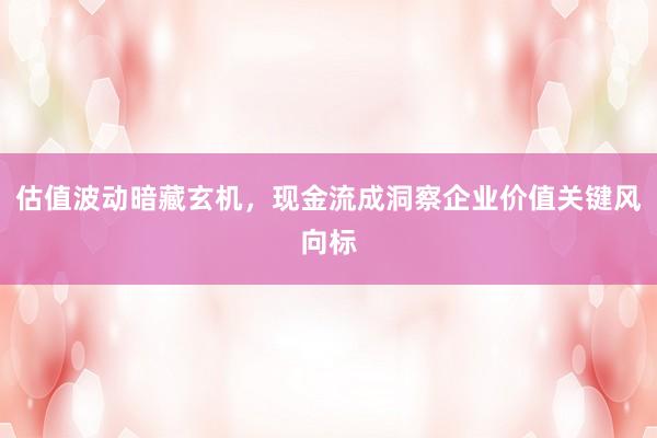 估值波动暗藏玄机，现金流成洞察企业价值关键风向标
